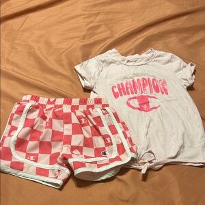 Champion Kids Pajama Set - Pink and Cream
